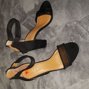 New Black heels, mesh straps